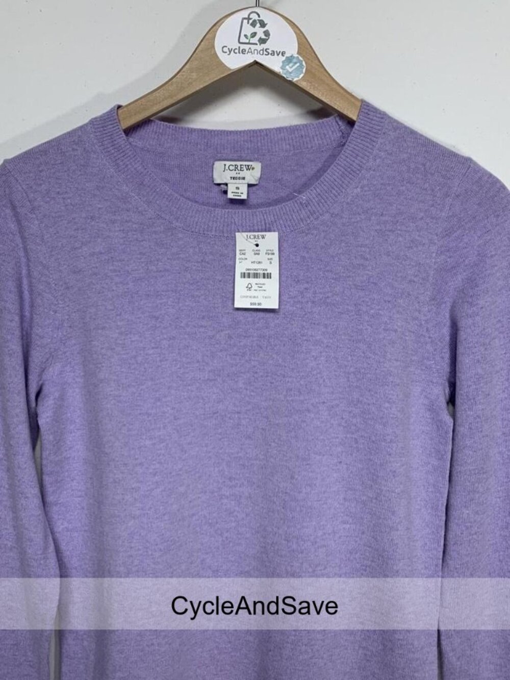 J.Crew Cozy Purple Crewneck Sweater